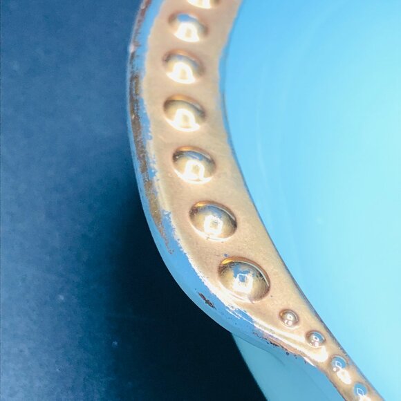 Vintage FIRE KING Delphite Blue Milk Glass Relish Divided Dish Serveware - Picture 11 of 12